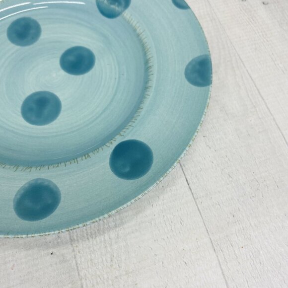 Bella Ceramica PASIS Various Pastels Colors Dots Design Salad Lunch Plates Set 4 - Picture 5 of 11